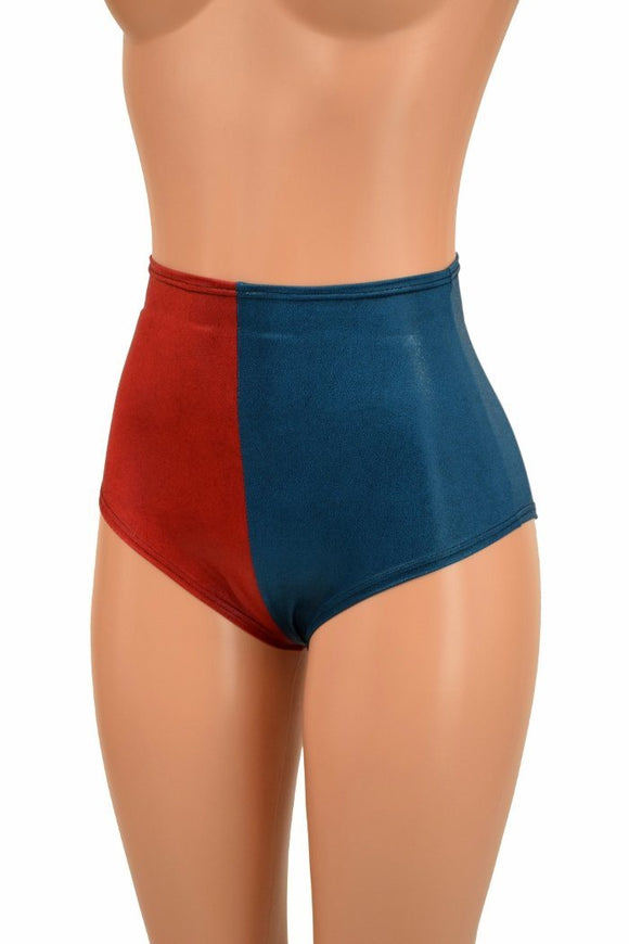 Harlequin High Waist Siren Shorts - Coquetry Clothing