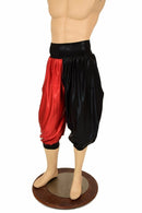 Harlequin "Michael" Pants in Black & Red - Coquetry Clothing
