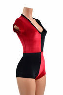 Harlequin Red and Black Romper - Coquetry Clothing