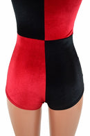 Harlequin Red and Black Romper - Coquetry Clothing