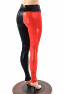 Harlequin Red & Black High Waist Leggings - Coquetry Clothing