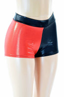 Harlequin Red & Black Low Rise Shorts - Coquetry Clothing