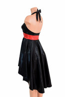 Hi Lo "Black Widow" Halter Dress - Coquetry Clothing
