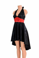 Hi Lo "Black Widow" Halter Dress - Coquetry Clothing
