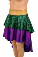 Hi Lo Layered Mardi Gras Skirt (Skirt Only) - Coquetry Clothing