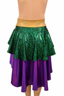 Hi Lo Layered Mardi Gras Skirt (Skirt Only) - Coquetry Clothing