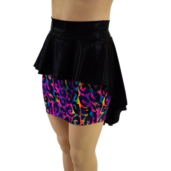 Hi Lo Peplum Bodycon Skirt - Coquetry Clothing