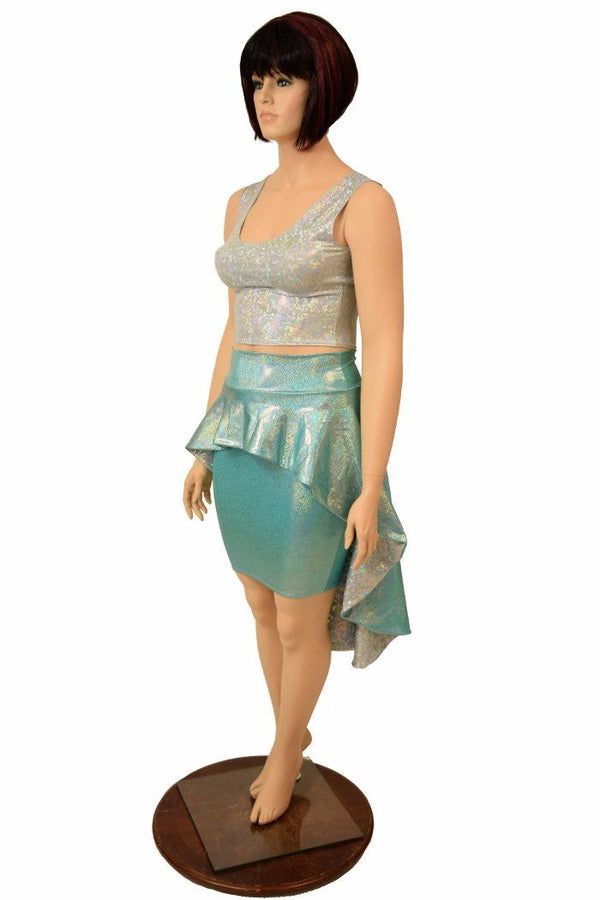 Hi Lo Peplum Bodycon Skirt (SKIRT ONLY) - 2