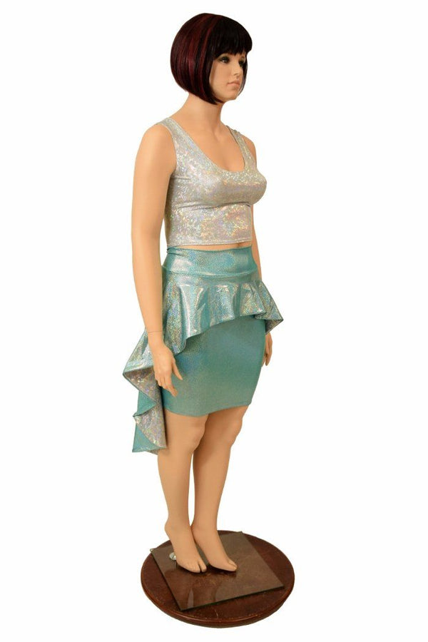 Hi Lo Peplum Bodycon Skirt (SKIRT ONLY) - 4