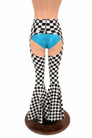 High Waist Bell Bottom Flare Chaps - Coquetry Clothing