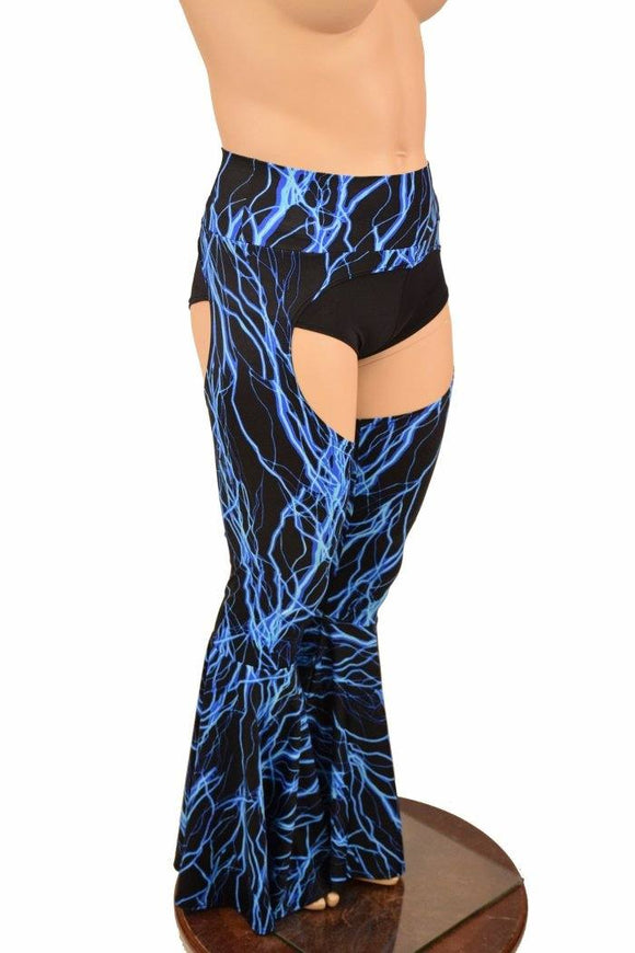 High Waist Bell Bottom Flare Chaps - Coquetry Clothing