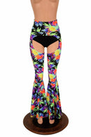 High Waist Bell Bottom Flare Chaps - Coquetry Clothing