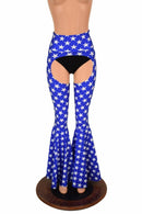 High Waist Bell Bottom Flare Chaps - Coquetry Clothing