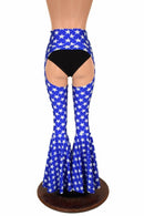 High Waist Bell Bottom Flare Chaps - Coquetry Clothing