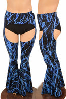 High Waist Bell Bottom Flare Chaps - Coquetry Clothing