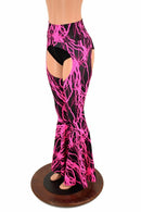 High Waist Bell Bottom Flare Chaps - Coquetry Clothing