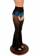 High Waist Bell Bottom Flare Chaps - Coquetry Clothing