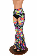 High Waist Bell Bottom Flare Chaps - Coquetry Clothing