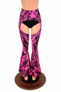 High Waist Bell Bottom Flare Chaps - 2
