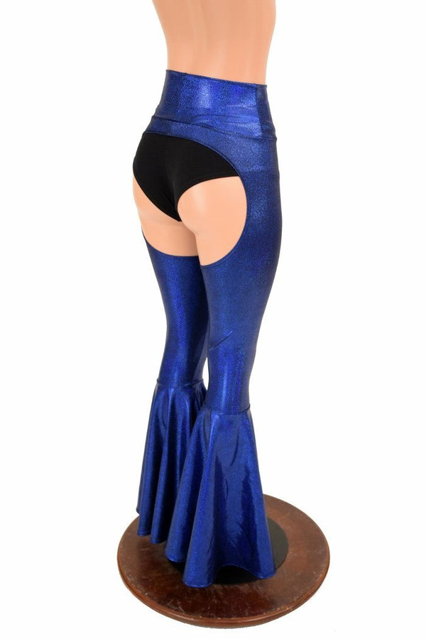 High Waist Bell Bottom Flare Chaps - 4