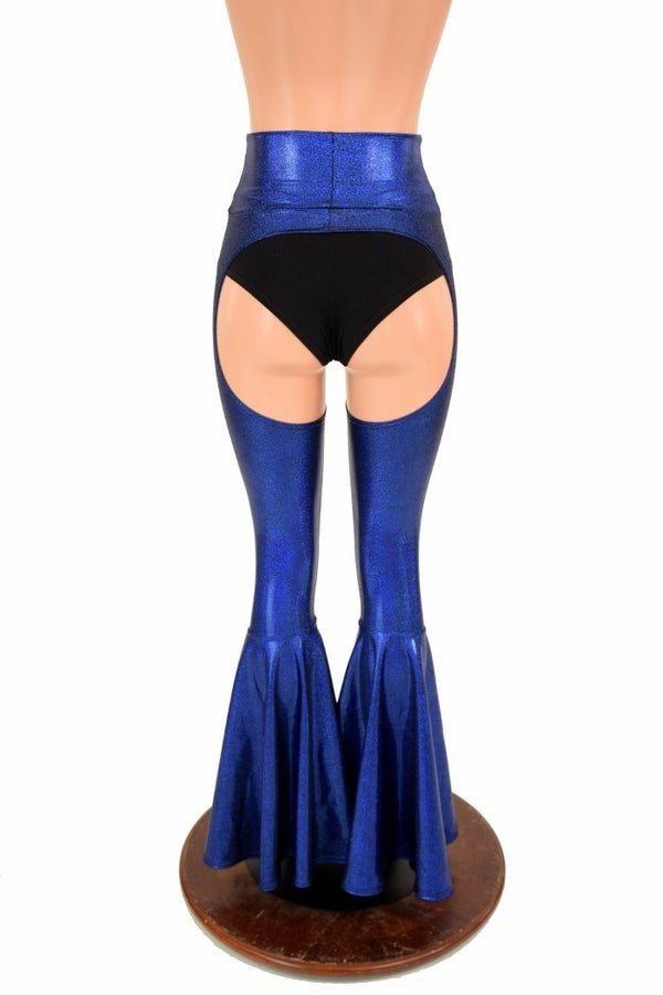 High Waist Bell Bottom Flare Chaps - 5