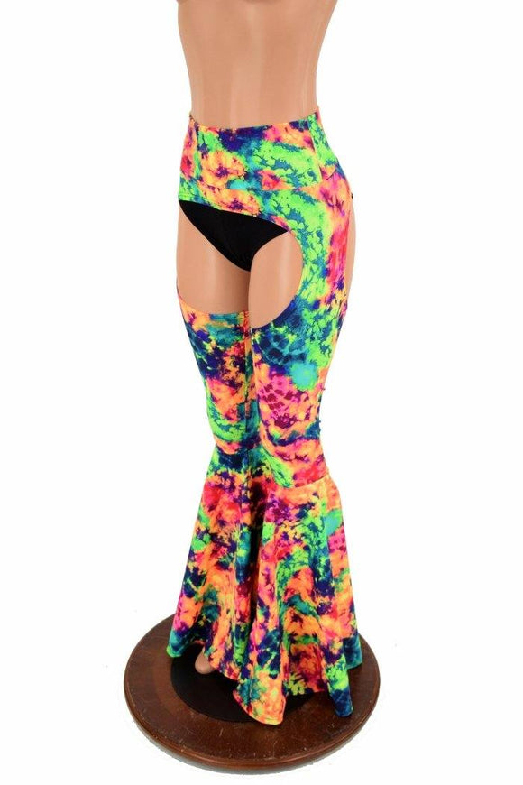 High Waist Bell Bottom Flare Chaps (Shorts Sold Separately) - Coquetry Clothing