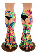 High Waist Bell Bottom Flare Chaps (Shorts Sold Separately) - Coquetry Clothing