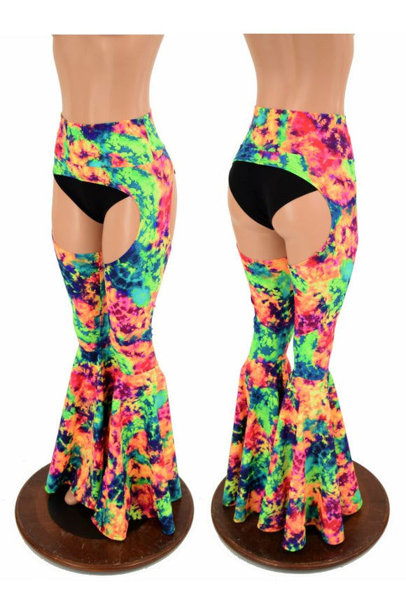 High Waist Bell Bottom Flare Chaps (Shorts Sold Separately) - Coquetry Clothing