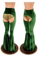 High Waist Bell Bottom Flare Chaps (Shorts Sold Separately) - Coquetry Clothing