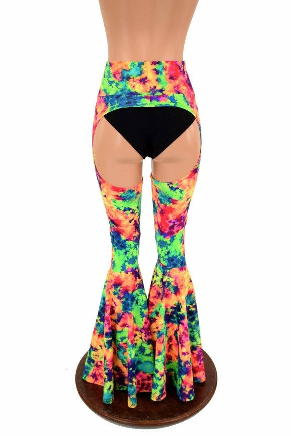 High Waist Bell Bottom Flare Chaps (Shorts Sold Separately) - Coquetry Clothing