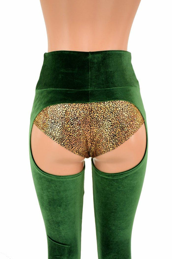 High Waist Bell Bottom Flare Chaps (Shorts Sold Separately) - Coquetry Clothing