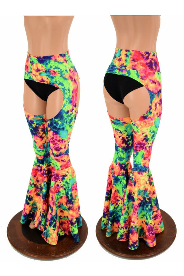 High Waist Bell Bottom Flare Chaps (Shorts Sold Separately) - 1