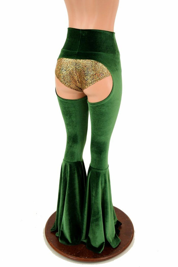 High Waist Bell Bottom Flare Chaps (Shorts Sold Separately) - 4