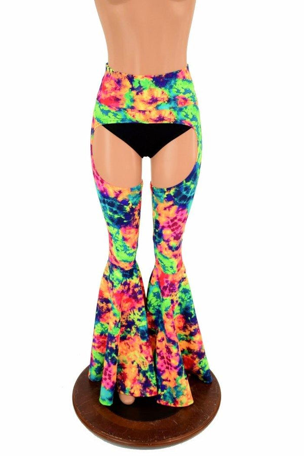 High Waist Bell Bottom Flare Chaps (Shorts Sold Separately) - 2