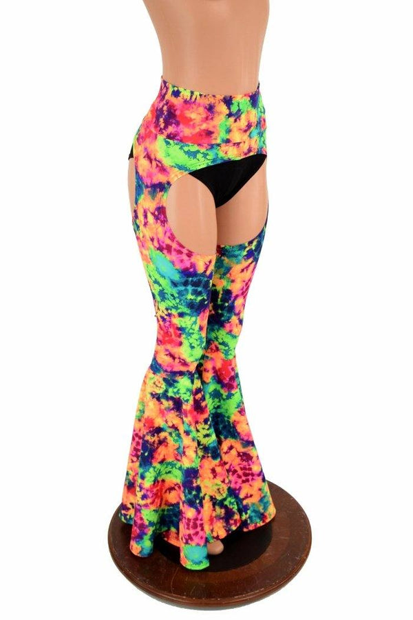 High Waist Bell Bottom Flare Chaps (Shorts Sold Separately) - 3