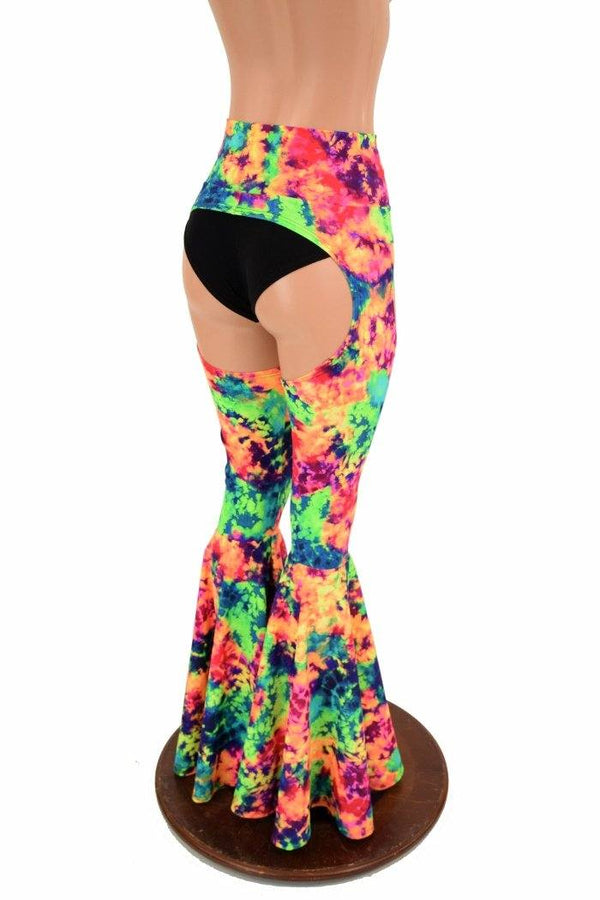 High Waist Bell Bottom Flare Chaps (Shorts Sold Separately) - 4