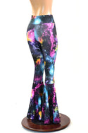 High Waist Bell Bottom Flares in Galaxy - 3