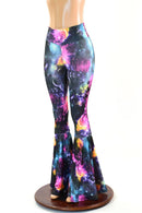 High Waist Bell Bottom Flares in Galaxy - Coquetry Clothing