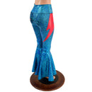High Waist Bell Bottoms with Lightning Bolts - Coquetry Clothing