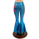 High Waist Bell Bottoms with Lightning Bolts - Coquetry Clothing