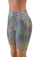 High Waist Bike Shorts in Prism - Coquetry Clothing