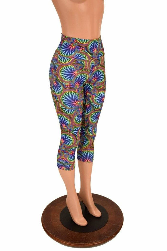 High Waist Capri Length Leggings - Coquetry Clothing