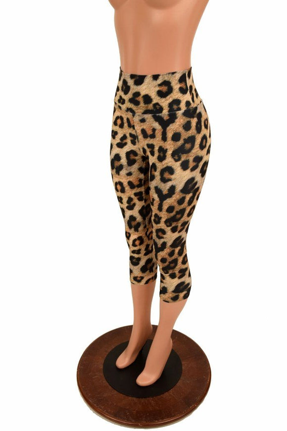 High Waist Capri Length Leggings - Coquetry Clothing