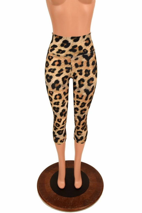 High Waist Capri Length Leggings - Coquetry Clothing
