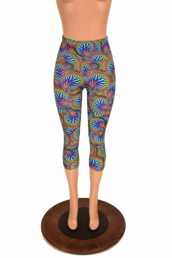 High Waist Capri Length Leggings - 2