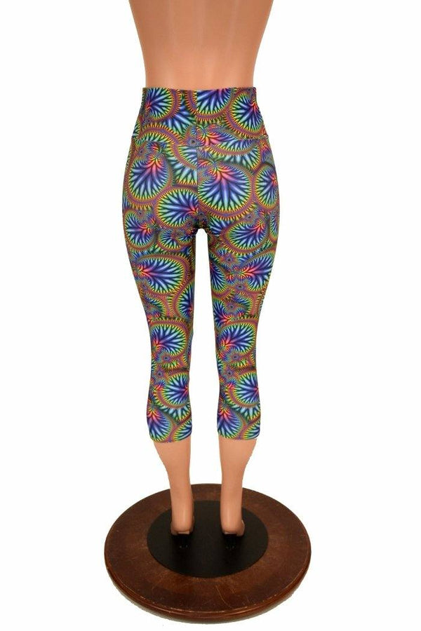 High Waist Capri Length Leggings - 4