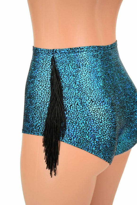 High Waist Fringe "Siren" Shorts - Coquetry Clothing