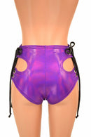 High Waist "Hipnotic" Lace Up Shorts - Coquetry Clothing