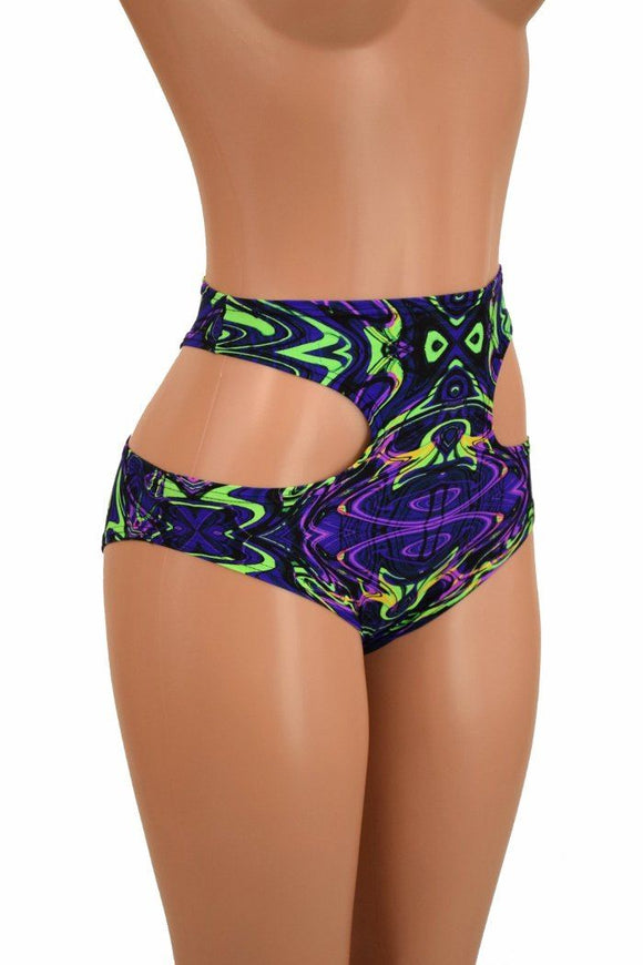 High Waist Hipnotic Siren Shorts - Coquetry Clothing