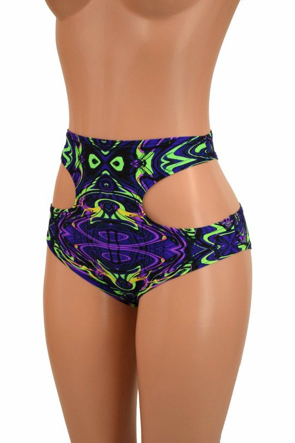 High Waist Hipnotic Siren Shorts - Coquetry Clothing
